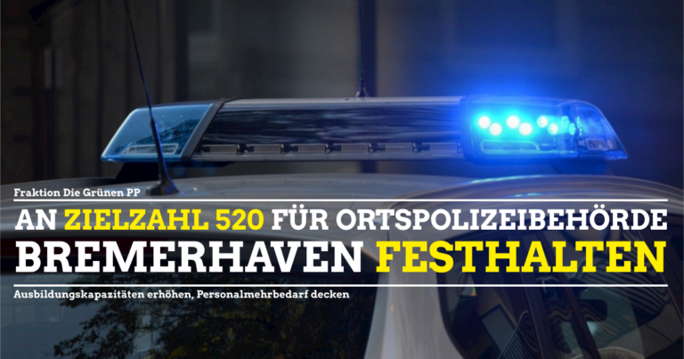 An Zielzahlen für Bremerhavens Polizei festhalten