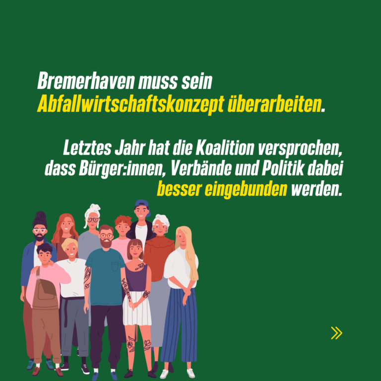 Bremerhavens Abfallwirtschaftskonzept: Ohne Ideen und ohne angemessene Beteiligung der Öffentlichkeit.