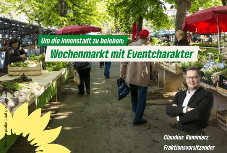 Event-Wochenmarkt in der Innenstatt: Bio, Fair, Kultur!