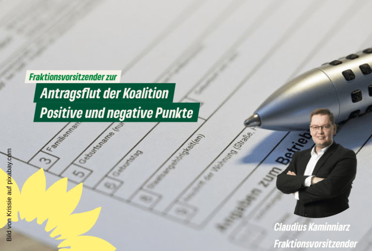 Grüne zur Antragsflut der SPD-CDU-FDP-Koalition.