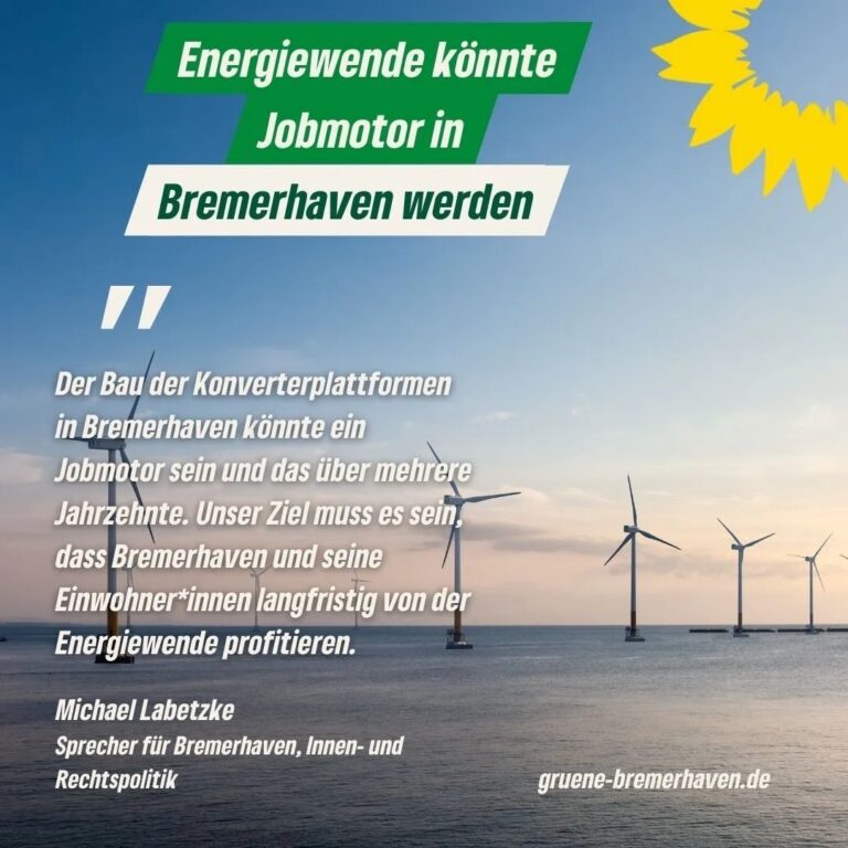 Energiewende könnte Jobmotor in Bremerhaven werden