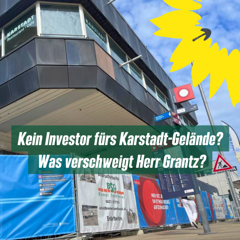 Kein Investor fürs Karstadt-Gelände? Was verschweigt Herr Grantz?