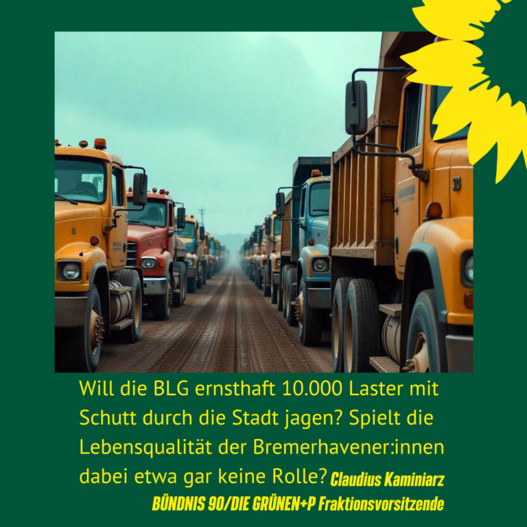 Grüne + P: Keine 10.000 Lkw zusätzlich durch die Stadt!