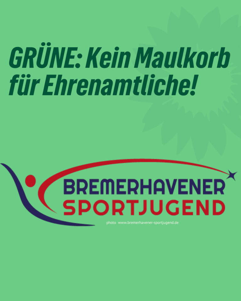 GRÜNE: Kein Maulkorb für Ehrenamtliche!