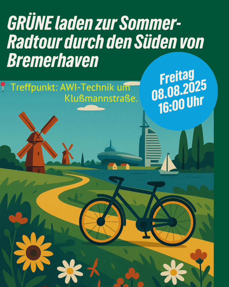 GRÜNE laden zur Sommer-Radtour durch den Süden von Bremerhaven