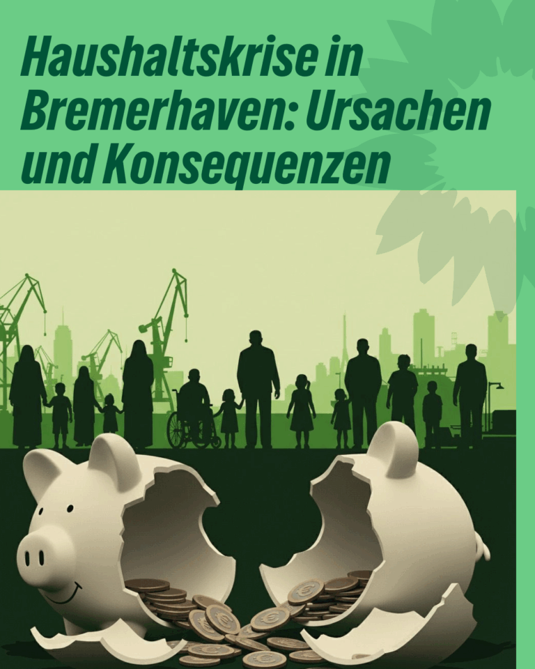 Pressemitteilung Bündnis 90/DIE GRÜNEN + P: Haushaltskrise in Bremerhaven: Ursachen und Konsequenzen