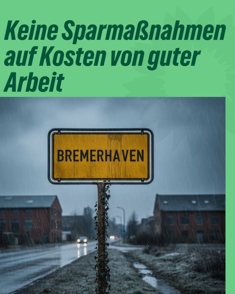 Keine Sparmaßnahmen auf Kosten von guter Arbeit