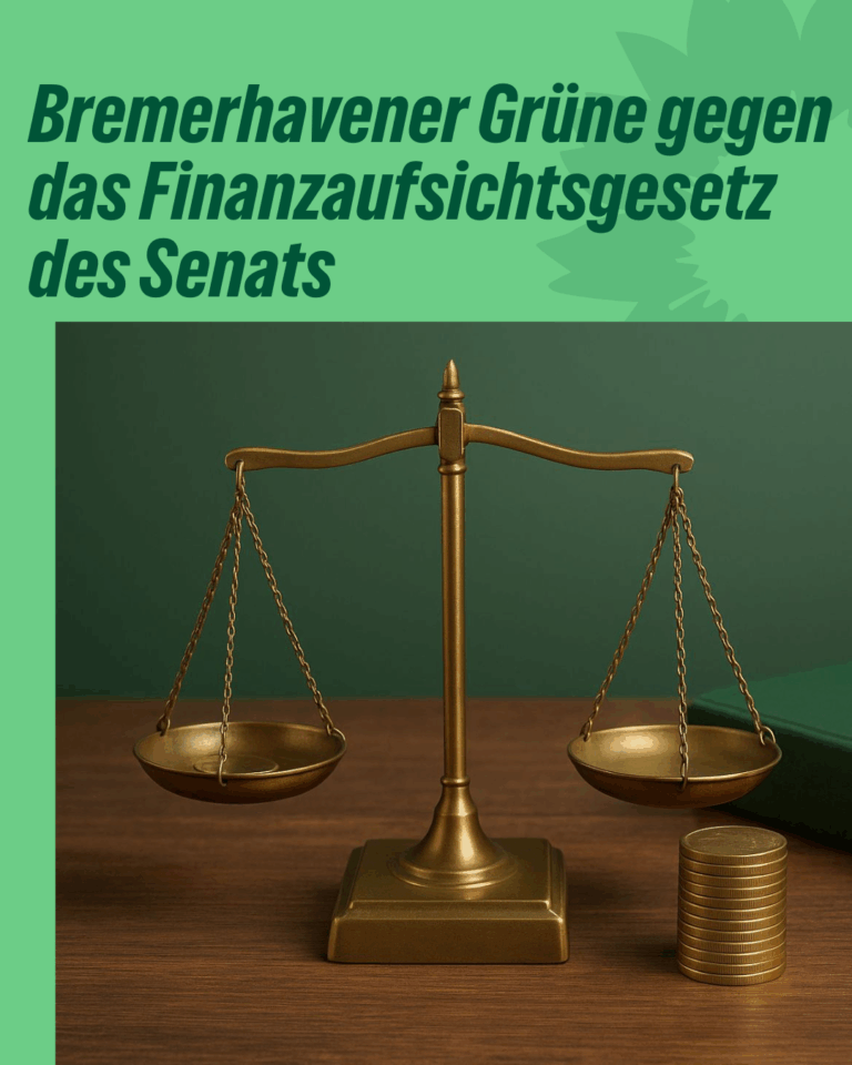 Bremerhavener Grüne gegen das Finanzaufsichtsgesetz des Senats