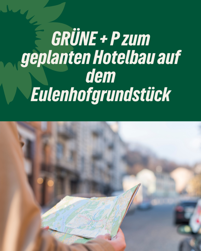 GRÜNE + P zum geplanten Hotelbau auf dem Eulenhofgrundstück