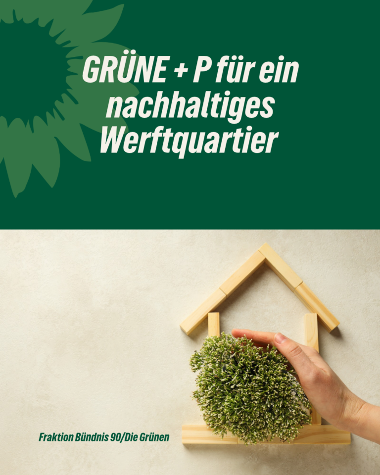 GRÜNE + P für ein nachhaltiges Werftquartier